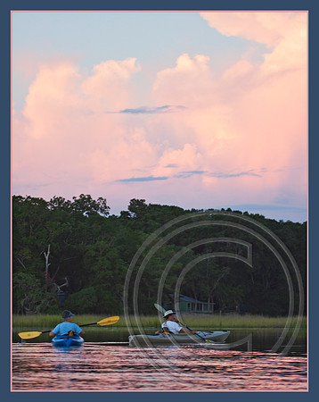 An evening paddle